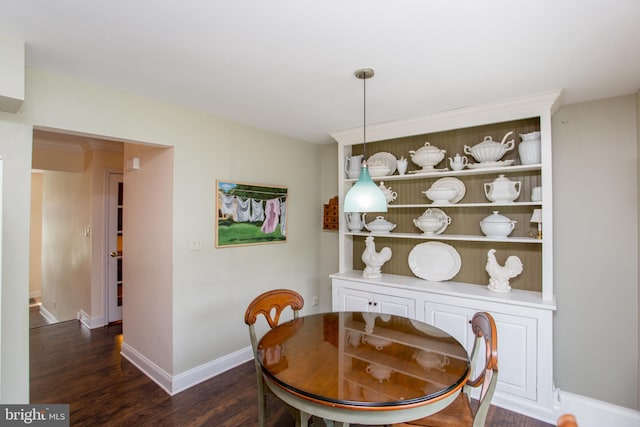 114 Pipers Pl, Chalfont, PA 18914 - dining space featuring dark wood finished floors and baseboards
