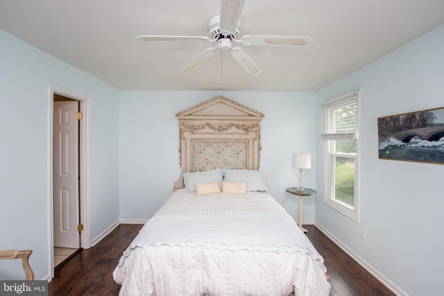 114 Pipers Pl, Chalfont, PA 18914 - bedroom featuring wood finished floors and a ceiling fan