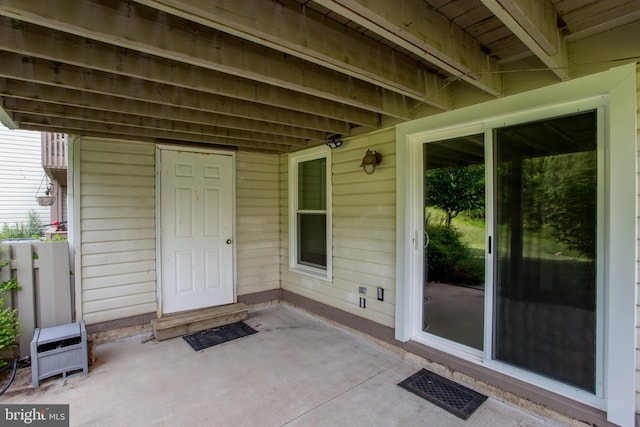 114 Pipers Pl, Chalfont, PA 18914 - doorway to property with a patio area