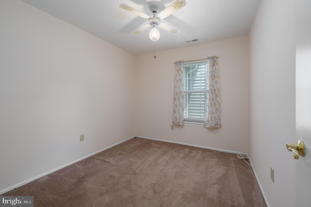 12 Mayville Ln, Marlton, NJ 08053 - carpeted empty room featuring a ceiling fan and baseboards