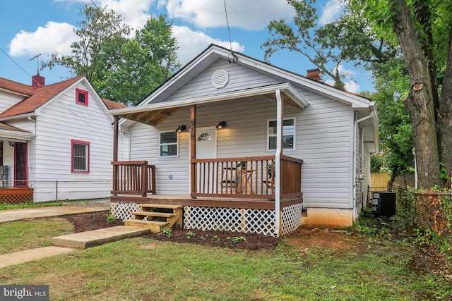 919 Mentor Ave, Capitol Heights, MD 20743 - bungalow featuring a chimney and a porch