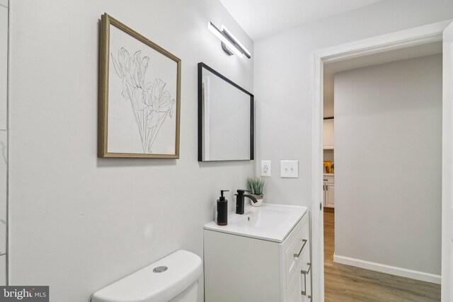 919 Mentor Ave, Capitol Heights, MD 20743 - bathroom with vanity and wood finished floors