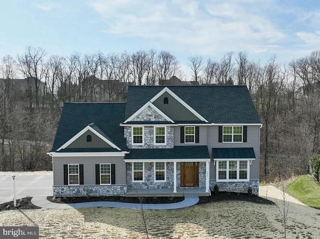 171 Ellicott Rd, Avondale, PA 19311 - view of front of property featuring stone siding and roof with shingles