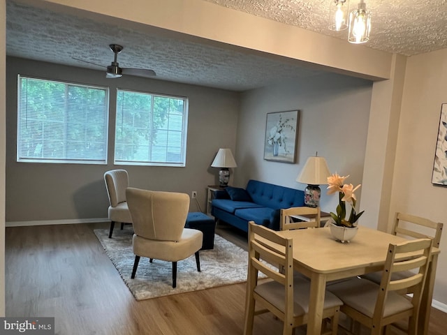 9220 Redbridge Ct, Laurel, MD 20723 - living area featuring a textured ceiling and wood finished floors