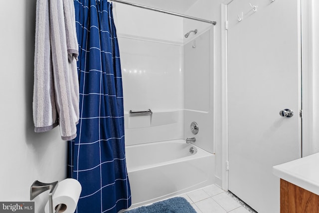 5139 Celestial Way, Columbia, MD 21044 - full bathroom featuring tile patterned flooring, shower / tub combo with curtain, and vanity