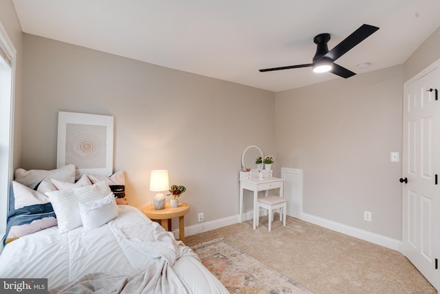 3910 E Pratt St, Baltimore, MD 21224 - bedroom with light colored carpet and a ceiling fan