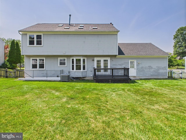 2101 Waterleaf Way, Bowie, MD 20721 - back of house featuring a wooden deck and french doors