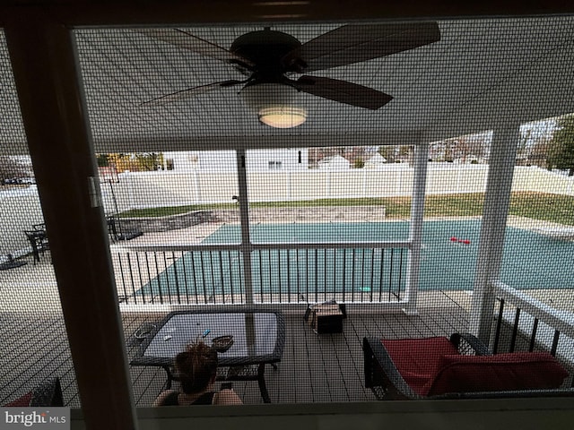 27 Dunlin Way, Sicklerville, NJ 08081 - view of swimming pool with a ceiling fan
