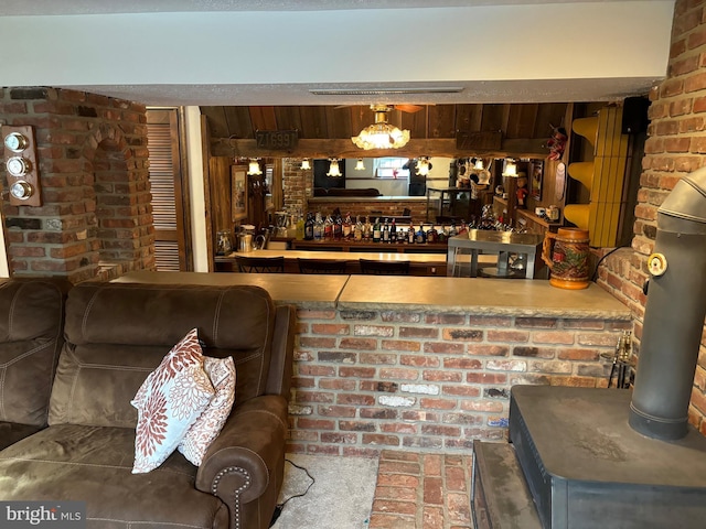27 Dunlin Way, Sicklerville, NJ 08081 - indoor dry bar with brick wall