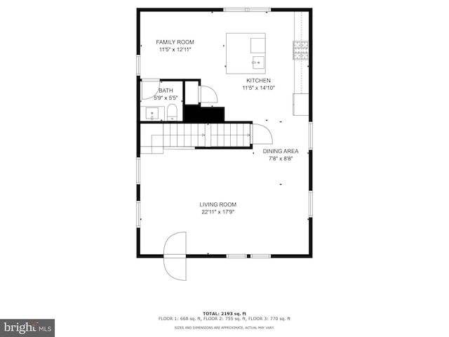 1117 Overbrook Rd, Baltimore, MD 21239 - view of property floor plan
