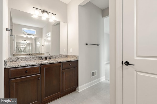 116 Grosbeak Ct, Lake Frederick, VA 22630 - bathroom with vanity and tile patterned flooring