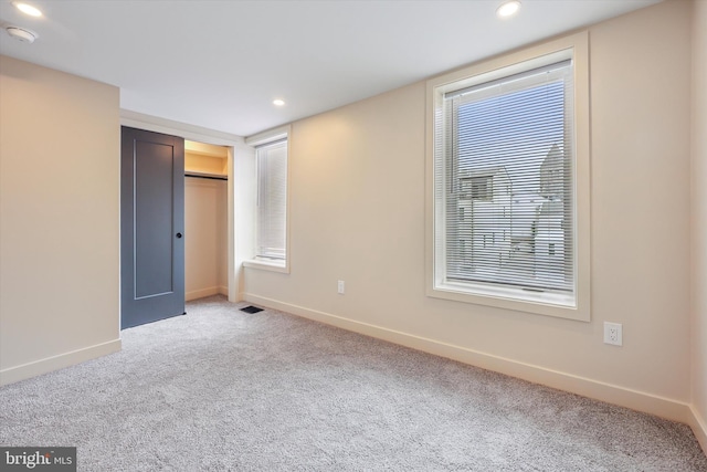 181 Levering St, Philadelphia, PA 19127 - unfurnished bedroom with carpet flooring, recessed lighting, and a closet