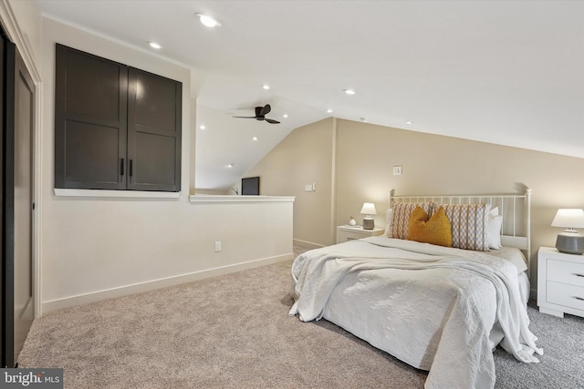 181 Levering St, Philadelphia, PA 19127 - carpeted bedroom with vaulted ceiling and recessed lighting