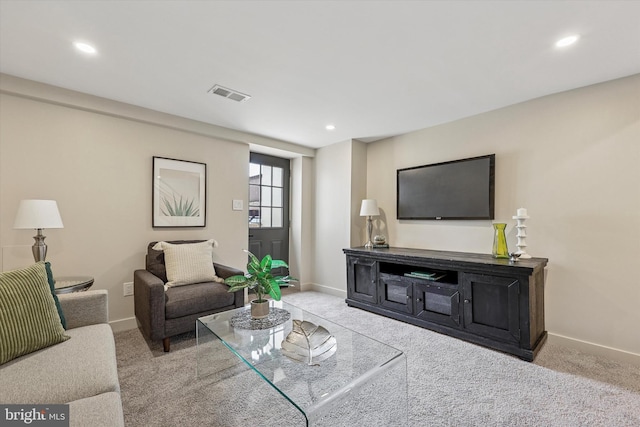 181 Levering St, Philadelphia, PA 19127 - living room featuring carpet floors and recessed lighting