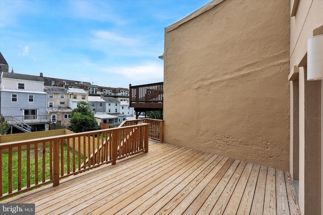 181 Levering St, Philadelphia, PA 19127 - wooden terrace with a residential view