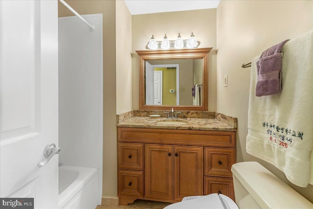 228 Benjamin Blvd, Bear, DE 19701 - bathroom with vanity and washtub / shower combination