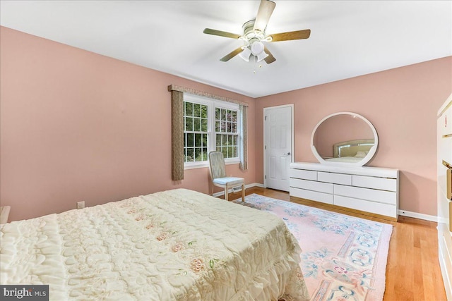 228 Benjamin Blvd, Bear, DE 19701 - bedroom featuring light wood-style floors and ceiling fan