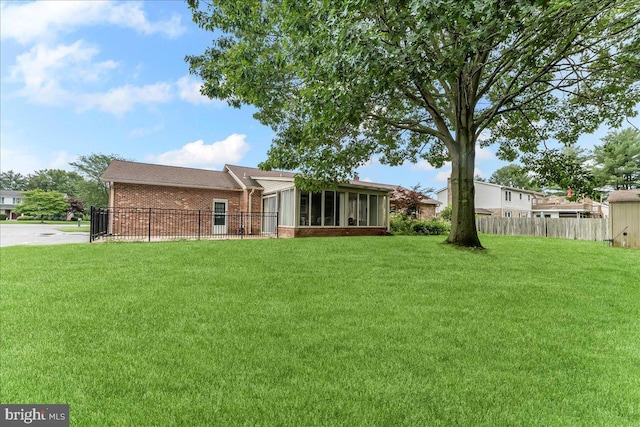 228 Benjamin Blvd, Bear, DE 19701 - back of house with brick siding and a sunroom