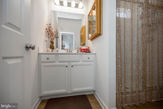 21 Walnut Grove Dr, Fredericksburg, VA 22406 - bathroom featuring wood finished floors and vanity