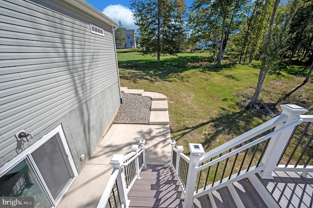 21 Walnut Grove Dr, Fredericksburg, VA 22406 - wooden deck with a yard