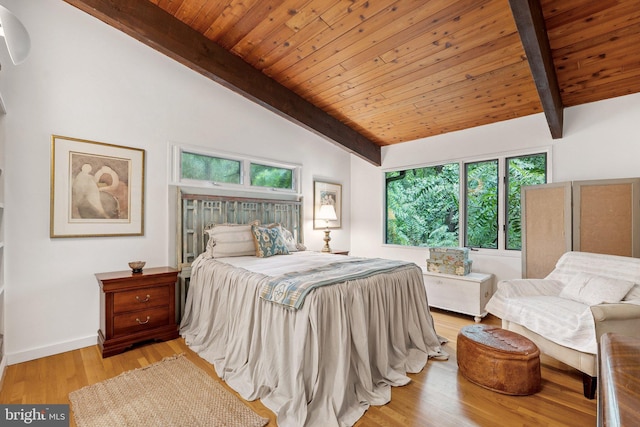 1330 Potomac School Rd, Mclean, VA 22101 - bedroom with light wood-style floors and wood ceiling