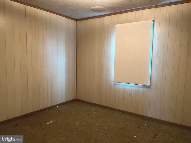 717 Garnet Rd, Wilmington, DE 19804 - empty room with wooden walls and carpet flooring