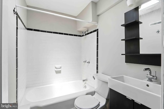 3714 Greenvale Rd, Baltimore, MD 21229 - full bathroom with vanity and  shower combination