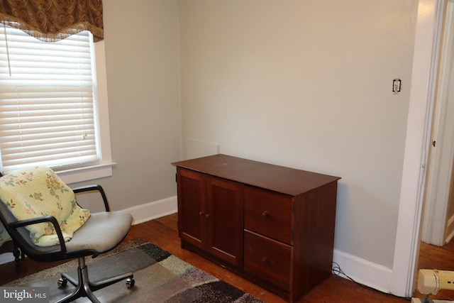 814 Morgan Ave, Palmyra, NJ 08065 - office featuring dark wood-style flooring and baseboards