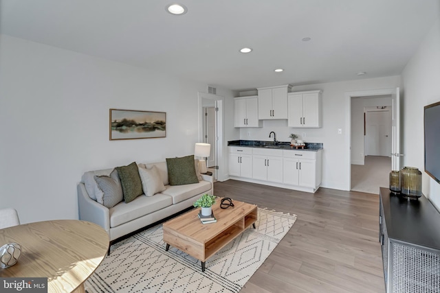539 Whimsical Dr, Havre De Grace, MD 21078 - living area featuring recessed lighting and light wood-style flooring