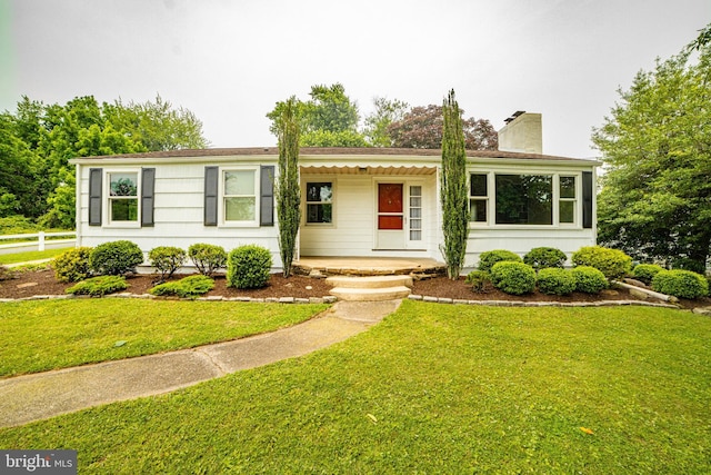 4117 Chichester Ave, Upper Chichester, PA 19061 - ranch-style house featuring a chimney and a porch