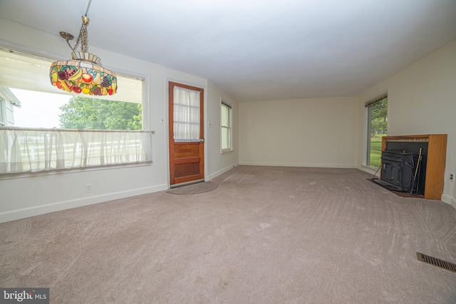 4117 Chichester Ave, Upper Chichester, PA 19061 - unfurnished living room with carpet and baseboards