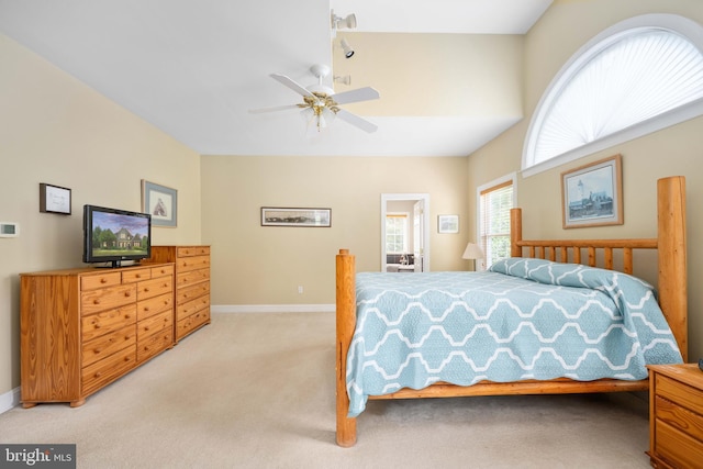 4 Monument Dr, Stafford, VA 22554 - bedroom featuring light colored carpet and ceiling fan