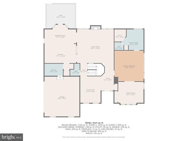 4 Monument Dr, Stafford, VA 22554 - view of home floor plan