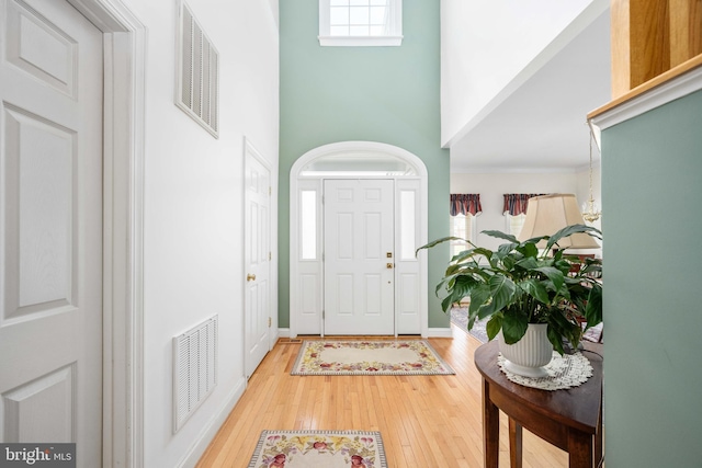 4 Monument Dr, Stafford, VA 22554 - foyer with wood-type flooring and a high ceiling