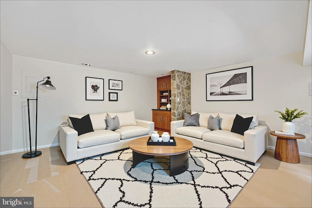 4 Monument Dr, Stafford, VA 22554 - living room featuring baseboards and recessed lighting