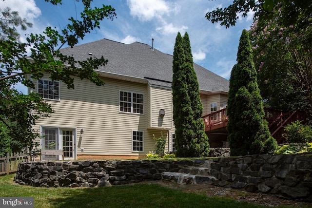 4 Monument Dr, Stafford, VA 22554 - rear view of property with roof with shingles