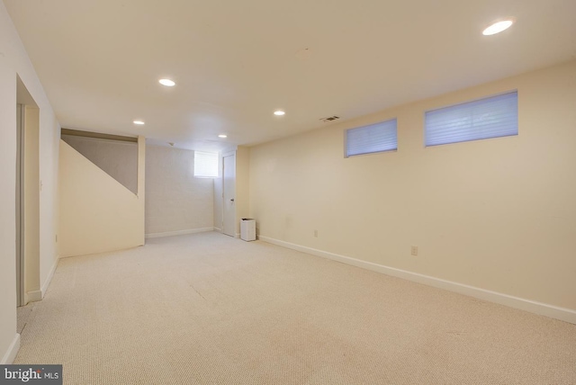 6717 44th Ave, Hyattsville, MD 20782 - basement featuring recessed lighting and carpet