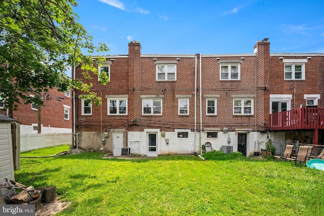 643 Beech Ave, Glenolden, PA 19036 - back of house with brick siding and a chimney