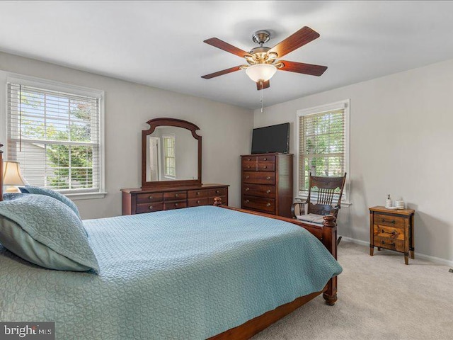 900 Young Dairy Ct, Herndon, VA 20170 - bedroom with carpet and a ceiling fan
