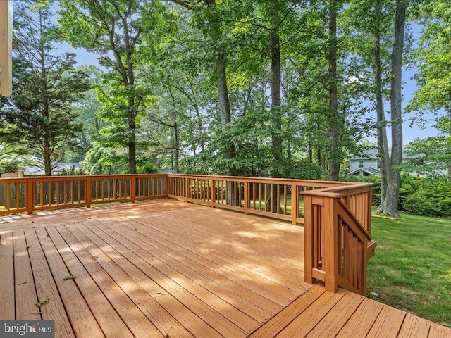 900 Young Dairy Ct, Herndon, VA 20170 - wooden deck featuring a lawn