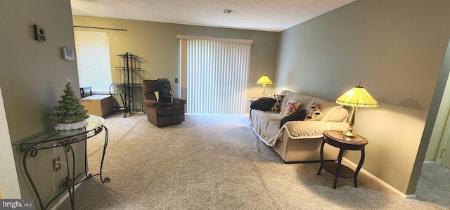 540 Berberis Plz, Monroe Township, NJ 08831 - living area with carpet and a textured ceiling