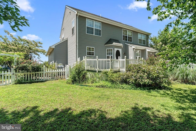 135 Hobbs Hole Ln, Tappahannock, VA 22560 - view of front of house with a deck