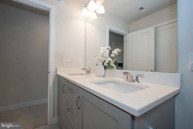 726 Switchman Rd, Media, PA 19063 - bathroom with double vanity and baseboards