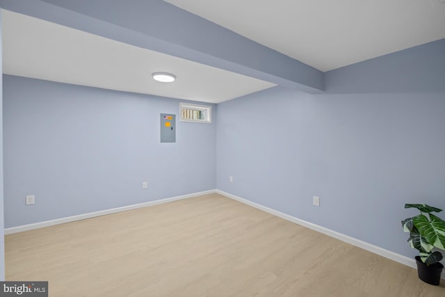 8318 Brookvale Ct, Springfield, VA 22153 - additional living space with electric panel and wood finished floors