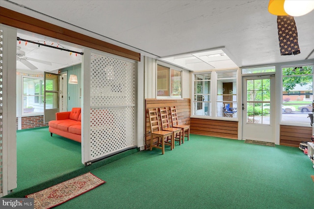 1134 William St, State College, PA 16801 - sunroom / solarium featuring carpet floors and ceiling fan