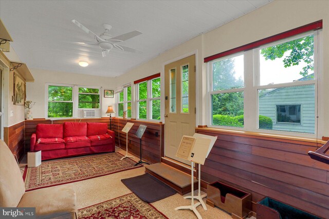 1134 William St, State College, PA 16801 - sunroom / solarium with a wainscoted wall and wooden walls