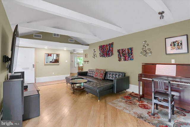 1134 William St, State College, PA 16801 - living area featuring wood finished floors and a ceiling fan
