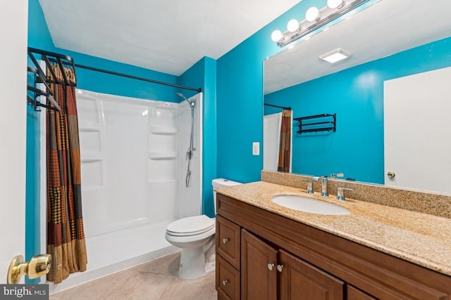 5 Brookfield Rd, Pasadena, MD 21122 - full bath featuring tile patterned flooring, vanity, and a shower with shower curtain