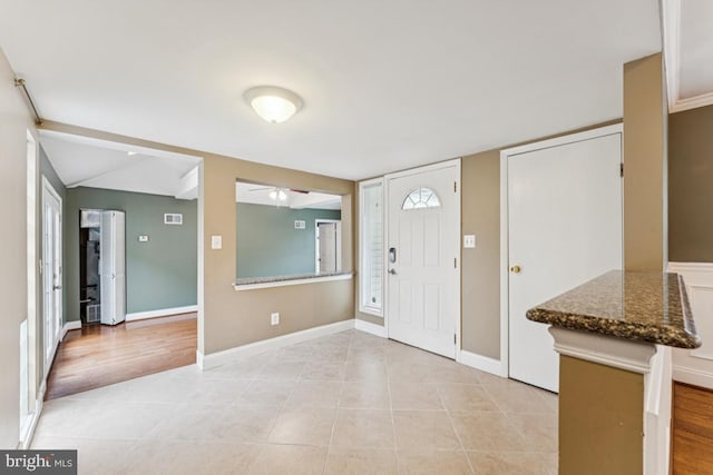 5 Brookfield Rd, Pasadena, MD 21122 - entrance foyer featuring ceiling fan and light tile patterned floors