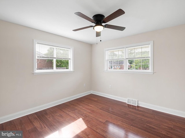 105 Bette Rd, Wilmington, DE 19803 - spare room with plenty of natural light, wood finished floors, and a ceiling fan